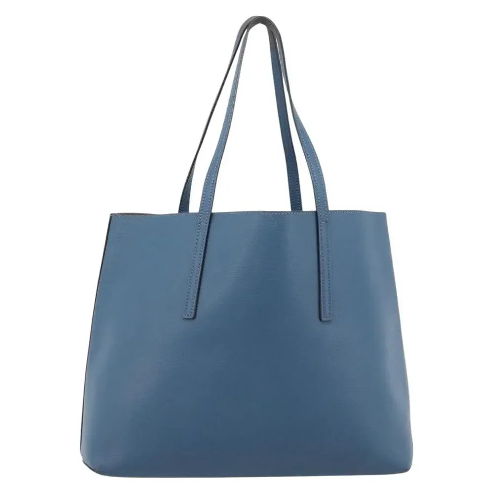 Fendi Leather FF Tote Blue